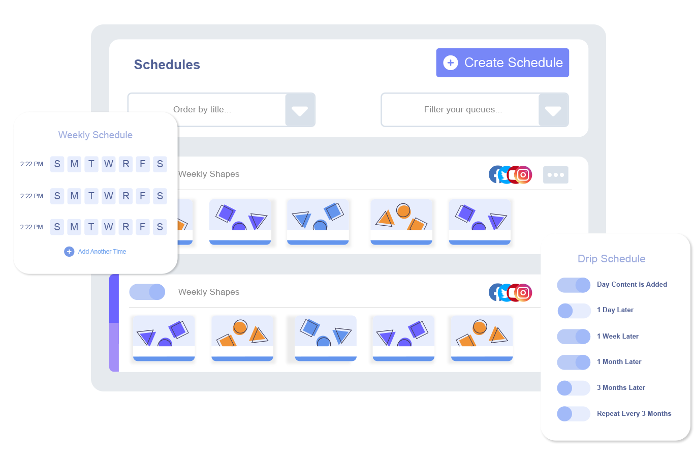 scheduling social media management platform dripdash